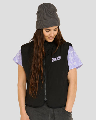 Womens Sherpa Vest | Black